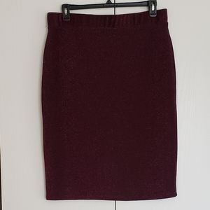 Target Wild Fable Purple Sparkle Midi Skirt